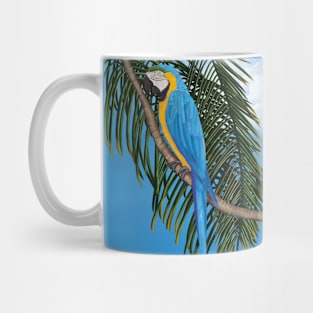 Macaw in tropical country Mug